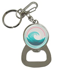 Waves Tidal Ocean Sea Tsunami Wave Minimalist Bottle Opener Key Chain