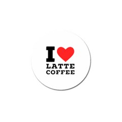 I Love Latte Coffee Golf Ball Marker (10 Pack) by ilovewhateva
