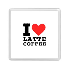 I Love Latte Coffee Memory Card Reader (square) by ilovewhateva