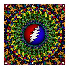 Grateful Dead Pattern Banner And Sign 3  X 3  by Wav3s