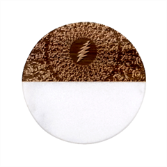 Grateful Dead Pattern Classic Marble Wood Coaster (round) 