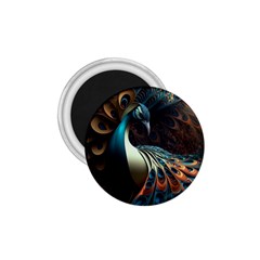 Peacock Bird Feathers Plumage Colorful Texture Abstract 1 75  Magnets by Wav3s