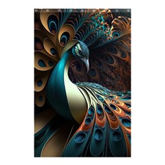 Peacock Bird Feathers Plumage Colorful Texture Abstract Shower Curtain 48  X 72  (small)  by Wav3s