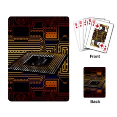 Processor Cpu Board Circuit Playing Cards Single Design (rectangle)