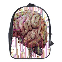 Brain Think Neurons Circuit School Bag (xl) by Wav3s