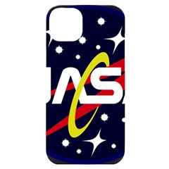 Nasa Insignia Iphone 14 Plus Black Uv Print Case by Wav3s