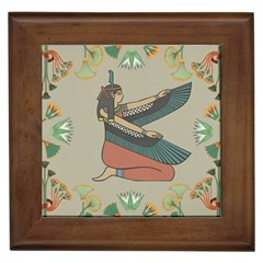 Egyptian Woman Wing Framed Tile by Wav3s