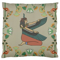 Egyptian Woman Wing Standard Premium Plush Fleece Cushion Case (two Sides)