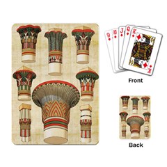 Egyptian Architecture Column Playing Cards Single Design (rectangle)