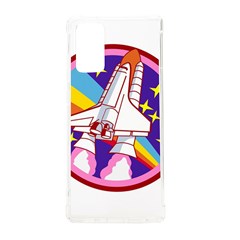 Badge-patch-pink-rainbow-rocket Samsung Galaxy Note 20 Tpu Uv Case by Wav3s