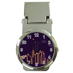 Skyscraper-town-urban-towers Money Clip Watches