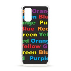 Red-yellow-blue-green-purple Samsung Galaxy S20 6 2 Inch Tpu Uv Case by Wav3s