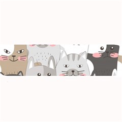 Cute Cats Seamless Pattern Large Bar Mat