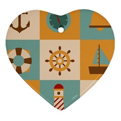 Nautical-elements-collection Ornament (heart)