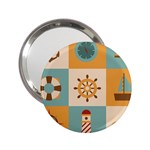 Nautical-elements-collection 2.25  Handbag Mirrors Front