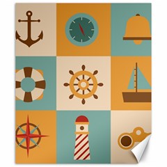 Nautical-elements-collection Canvas 20  X 24 