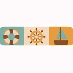 Nautical-elements-collection Large Bar Mat