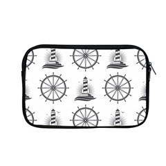 Marine-nautical-seamless-pattern-with-vintage-lighthouse-wheel Apple Macbook Pro 13  Zipper Case by Wav3s