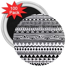 Boho-style-pattern 3  Magnets (100 Pack)