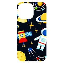 Space Seamless Pattern Iphone 14 Pro Max Black Uv Print Case by Wav3s