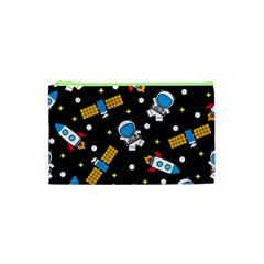 Seamless-adventure-space-vector-pattern-background Cosmetic Bag (xs) by Wav3s