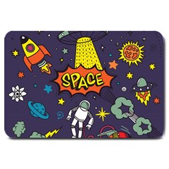 Vector Flat Space Design Background With Text Large Doormat