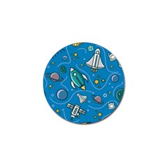 About-space-seamless-pattern Golf Ball Marker