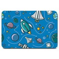 About-space-seamless-pattern Large Doormat