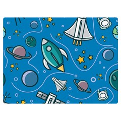 About-space-seamless-pattern Two Sides Premium Plush Fleece Blanket (extra Small) by Wav3s