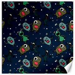 Monster-alien-pattern-seamless-background Canvas 16  X 16 