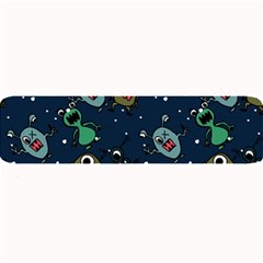 Monster-alien-pattern-seamless-background Large Bar Mat