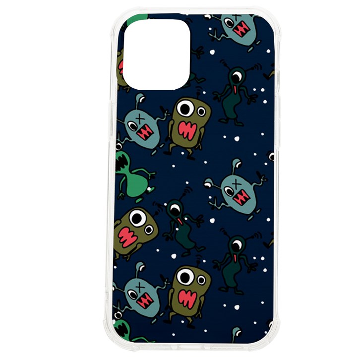 Monster-alien-pattern-seamless-background iPhone 12 Pro max TPU UV Print Case