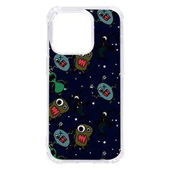 Monster-alien-pattern-seamless-background Iphone 14 Pro Tpu Uv Print Case by Wav3s