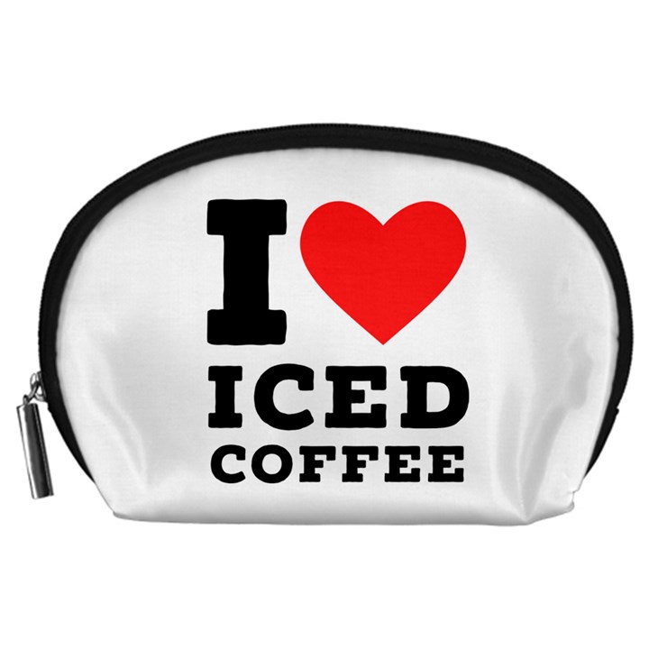 I love iced coffee Accessory Pouch (Large)