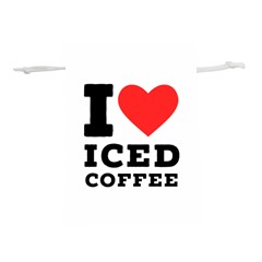 I Love Iced Coffee Lightweight Drawstring Pouch (s) by ilovewhateva