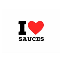 I Love Sauces Two Sides Premium Plush Fleece Blanket (extra Small)