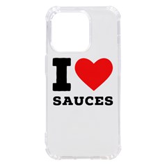 I Love Sauces Iphone 14 Pro Tpu Uv Print Case by ilovewhateva