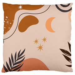 Abstract Art Boho Star Moon Large Cushion Case (two Sided) 