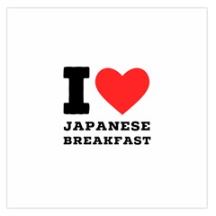 I Love Japanese Breakfast  Square Satin Scarf (36  X 36 ) by ilovewhateva
