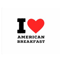 I Love American Breakfast Two Sides Premium Plush Fleece Blanket (medium) by ilovewhateva