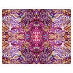 Indian Summer Patterns Two Sides Premium Plush Fleece Blanket (medium) by kaleidomarblingart