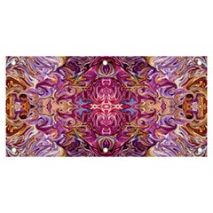 Indian Summer Patterns Banner And Sign 6  X 3  by kaleidomarblingart