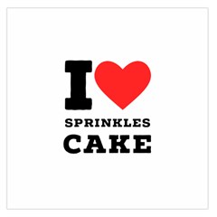 I Love Sprinkles Cake Square Satin Scarf (36  X 36 ) by ilovewhateva