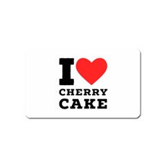 I Love Cherry Cake Magnet (name Card)