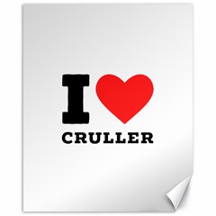 I Love Cruller Canvas 16  X 20  by ilovewhateva