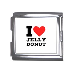 I Love Jelly Donut Mega Link Italian Charm (18mm)