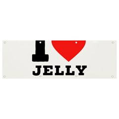 I Love Jelly Donut Banner And Sign 9  X 3 