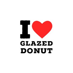 I Love Glazed Donut Play Mat (square) by ilovewhateva