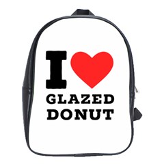I Love Glazed Donut School Bag (xl) by ilovewhateva