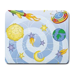 Science Fiction Outer Space Large Mousepad by Ndabl3x